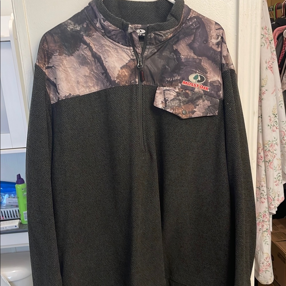 Mossy Oak Lightweight Green and Brown Shirt Jacket